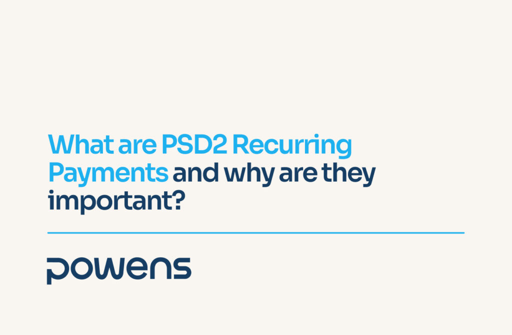 Cover image for an article explaining PSD2 recurring payments and their importance for businesses using Open Banking and account-to-account payments - Powens